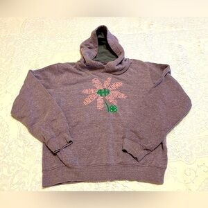 National 4H council purple flower hoodie, youth medium D